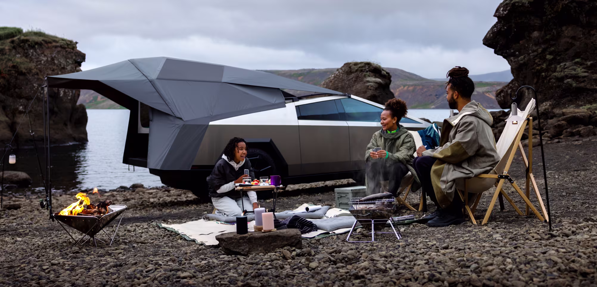 CyberTent ile kamp sahnesi