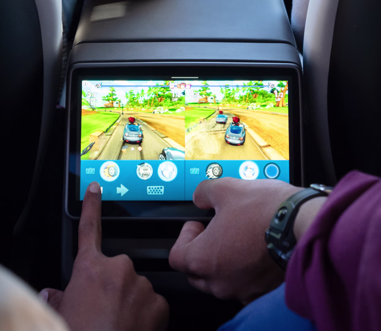 Arka yolcu multimedya ekranı